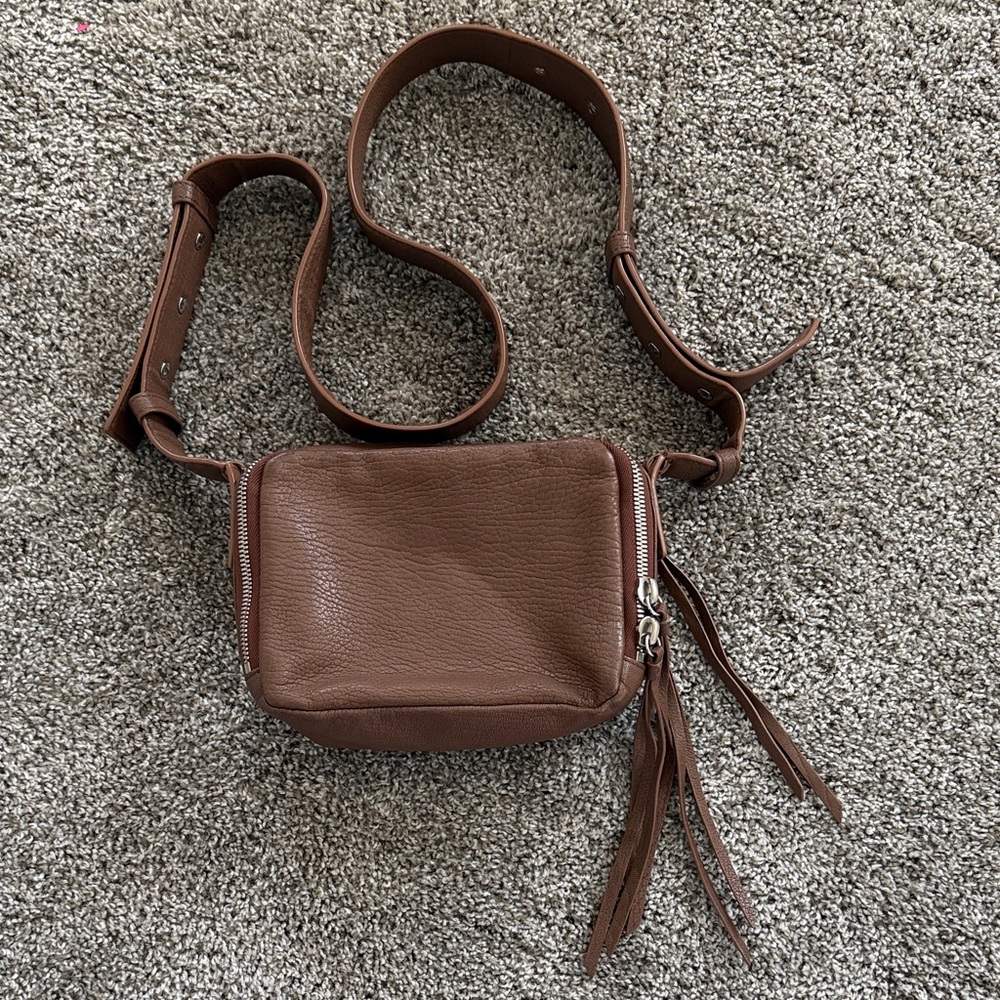 Brown Leather Crossbody Bag